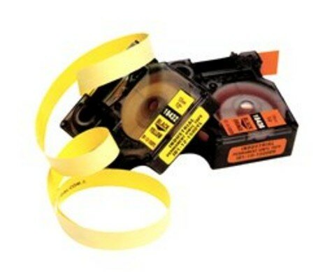 18433 Rhino Vinyl tape 19mm Zwart op Geel