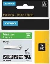 1805414 Rhino Vinyl tape 12mm Wit op Groen