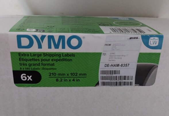Dymo DHL etiket extra lang