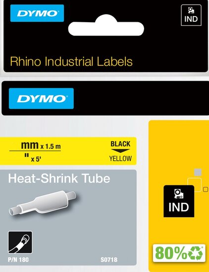 18054 Krimpkous Rhino 9mm Geel