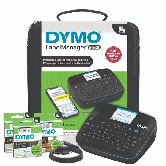 Dymo labelmanager executive 640CB in koffer
