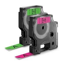 Dymo D1 tape S0720980 zwart op geel 24mm