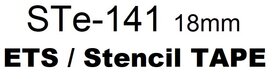 18mm Brother ets / sjabloon /stencil Tape STe-141 18mm Brother ets / sjabloon /stencil Tape STe-141