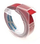 1X Rood Dymo Lettertape 3D 9mm voor Dymo handlettertang 1X Rood Dymo Lettertape 3D 9mm voor Dymo handlettertang