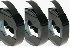 3 X Zwart Dymo Lettertape 3D 9mm voor Dymo handlettertang 3 X Zwart Dymo Lettertape 3D 9mm voor Dymo handlettertang