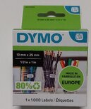 11353 Dymo Prijs/Multifunc etiket 13X25mm á1000st verwijderbaar
