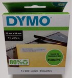 11352 Dymo kort adres etiket 25X54mm á500st