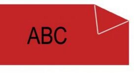 40917 Dymo D1 tape 9mm Zwart op Rood 