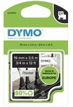 16958 Dymo D1 Nylon flex 19mm  Wit