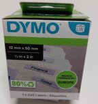 99017 Dymo Hangmap etiket 12X50mm á220 st